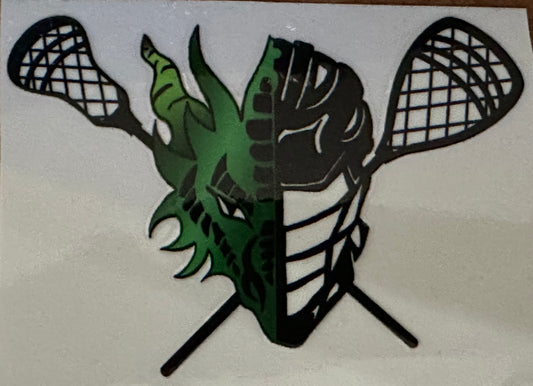 Dragons Lacrosse Color Sticker/Decal