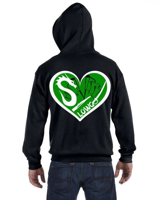 LOWG Heart Zip Up Hoodie