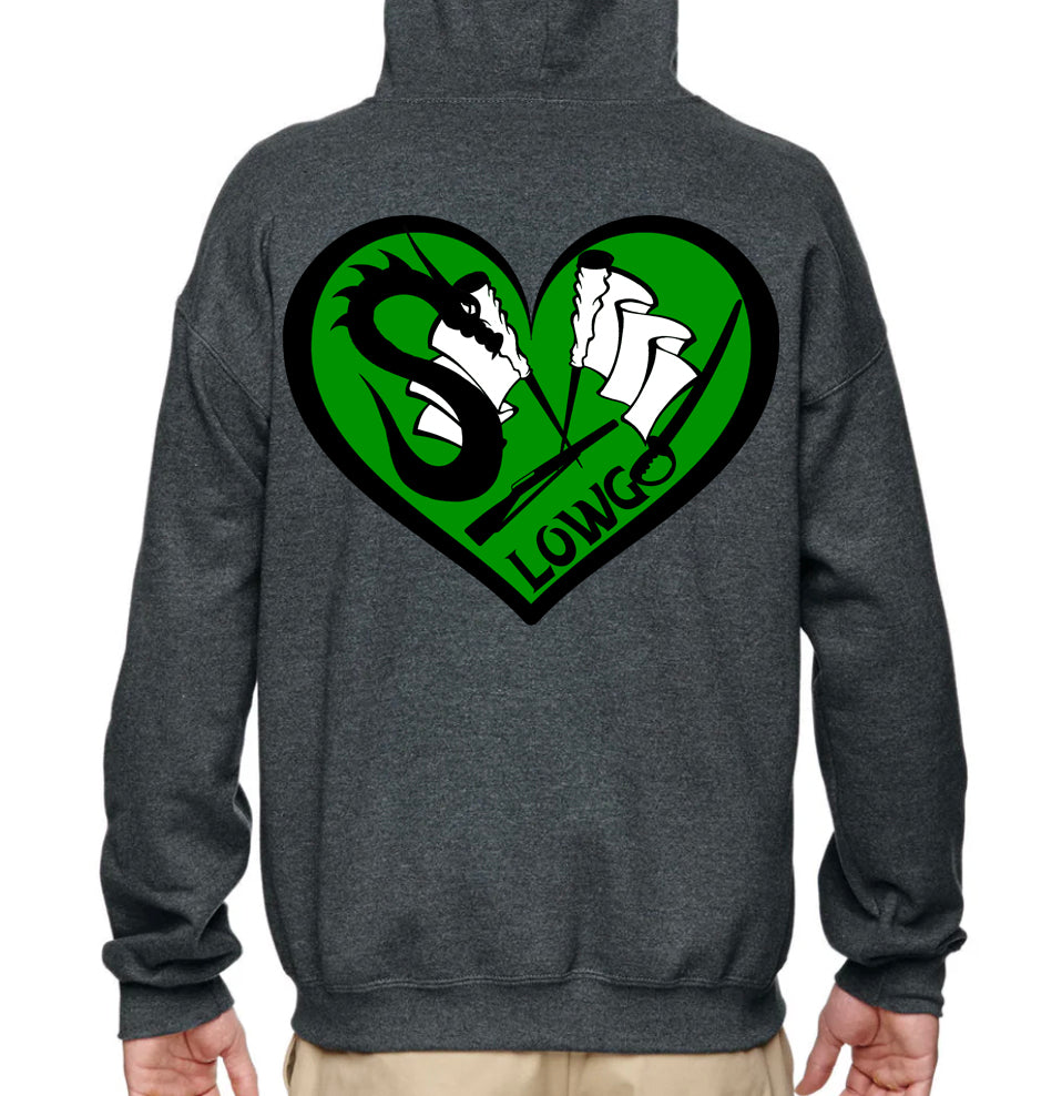 LOWG Heart Zip Up Hoodie