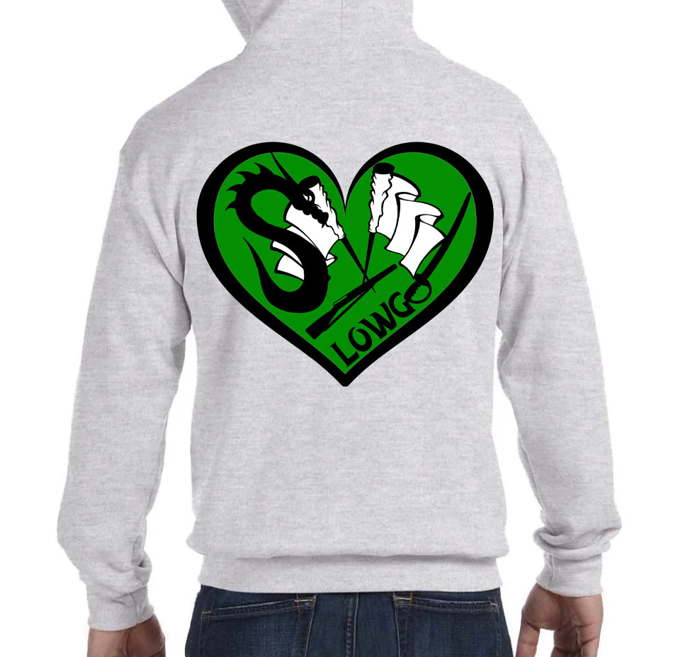 LOWG Heart Zip Up Hoodie